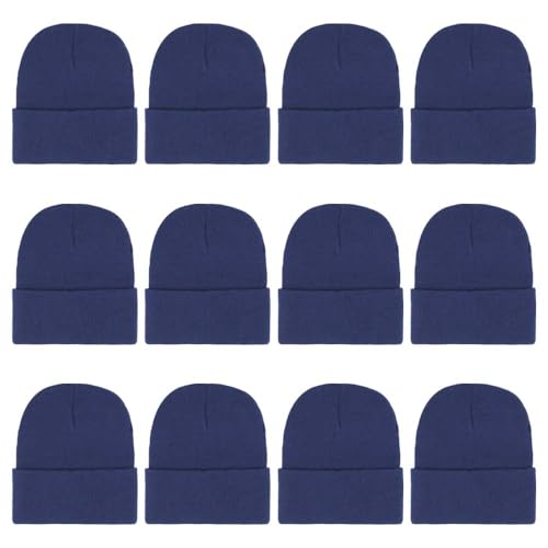 ZH 12-Pack Knitted Winter Beanie Hats for Men and...