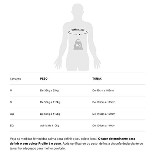 Colete Neoprene Homologado Prolife Protech Extreme Vermelho