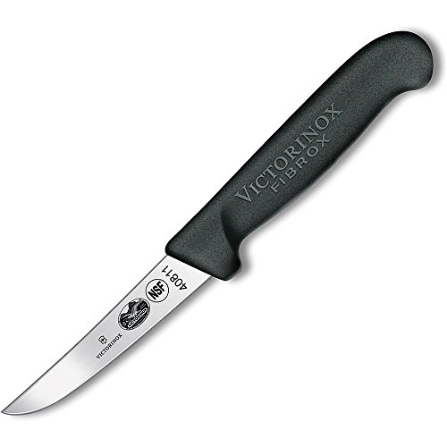 Victorinox Fibrox 4-Inch Boning Knife with Straight Edge and Blac...
