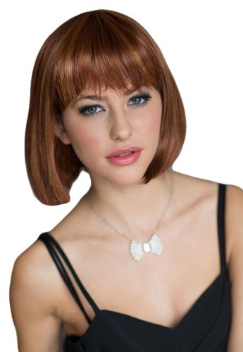Natural Copper Red/Auburn/Blonde Straight Cut Bob Wig : Siren 200g