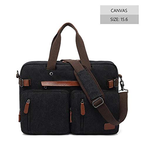 Uomini lavoro valigetta Messenger Tela di viaggio multifunzione tote portatile Big Business Casual sacchetto riutilizzabile Display nero da 15 pollici