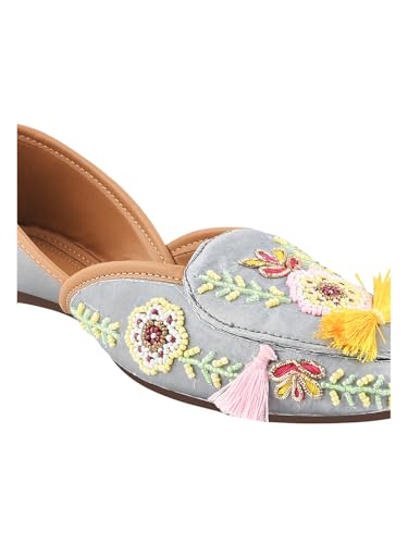 Image of SilverArrow Traditional Style, Modern Comfort Jutti Comfortable Flat Fancy Bellies for Womens and Girls