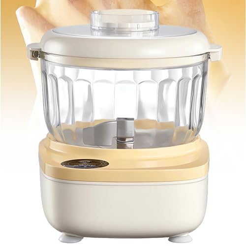 Batidora de masa automática de 80 W, capacidad de 2 litros, pared antiadherente, base de ventosa para mayor estabilidad, perfecta para reuniones familiares