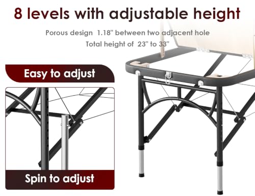 Image of CLORIS 84 inch Professional Massage Table 3 Section Portable Hold Up to 1100LBS
