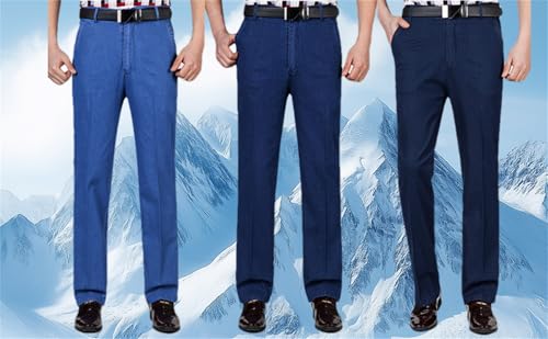 Jett Jeans for Older Men, Men's Classic Straight Fit Stretch Loose fit Jeans, with Zipper and Buttons, for Every Occasion4