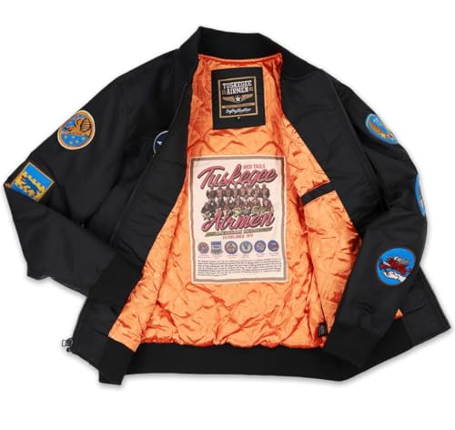 Tuskegee Airmen M5 Bomber Jacket Black3
