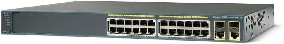 Cisco WS-C2960-24PC-L 2960 24-PORT Catalyst 10/100 Switch (Renewed)