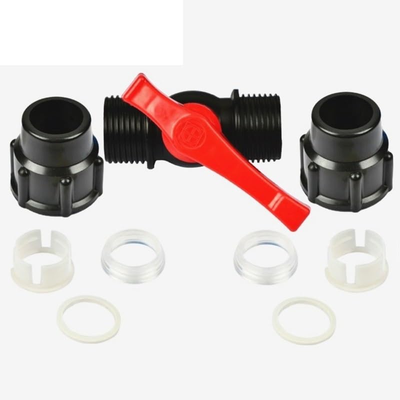 Connettore di rubinetto del tubo, Rubinetto dell'acqua di irrigazione 20/25/32/40/50/63mm Tubo dell'acqua in plastica Connettore rapido for valvola Tubo in PE Valvole a sfera Accessori(Blue,