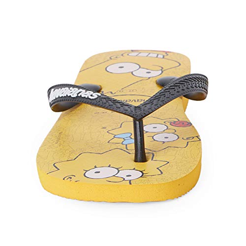 Chinelo, Havaianas, Simpsons, Amarelo Banana/Preto, 35/36, Adulto Unissex