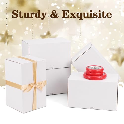 Image of WIFTREY 10x6x6 White Shipping Boxes Set of 20, Corrugated Cardboard Box 10 x 6 x 6 for Mailing Packing Gifts, Shipping Small Business