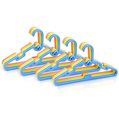 K-ONE 40 Pack Multi Colour Kids Hangers Cover