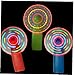 TOSSPER 3pcs Enfants Mini Ventilateur Portable De L'air Frais du Ventilateur Matrice Fun Plastique Light Up Lumineux Jouets Cadeau d'anniversaire pour Les Enfants