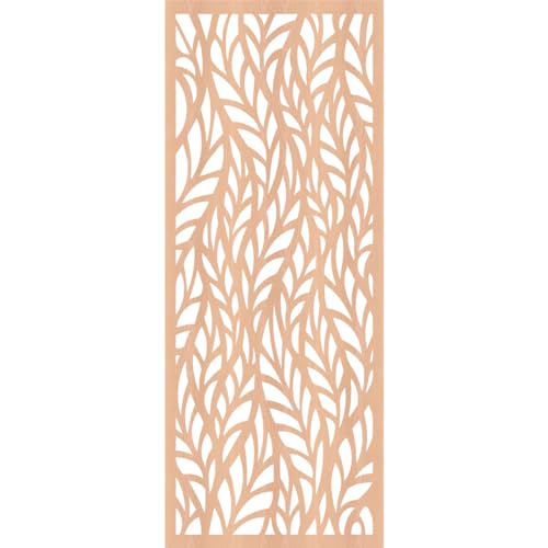 Image of Ortonville Decorative Pierced Fretwork Wood Wall Panels, 11 3 /8 inchW x 29 3 /8 inchH x 1 /4 inchT, Alder
