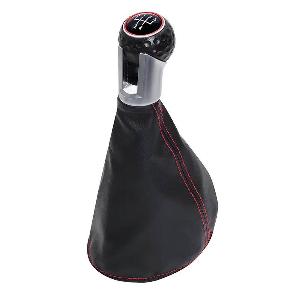 GZNBB Car Manual Gear Shift Knob Boot Cover Gaiter Lever Shifter Handle Stick, for Seat Ibiza 1996-2001