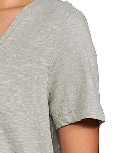 Image of Marks & Spencer Womens Solid Cotton V-Neck Everyday Fit T Shirt