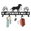 Iron Dog Leash Holder for Wall with 5-Hooks, Doorway Dog Hooks, Dog Accessory Holder