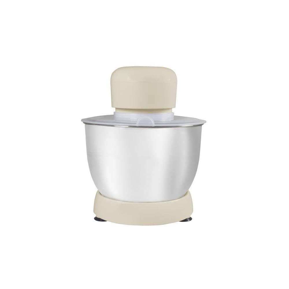 Beper BP.200 Robot pâtissier planétaire, puissance 1000 W, récipient en acier inoxydable de 4,5 L, pour pétrir, amalgamer et monter à neige, couleur crème