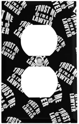 Trust Me I'm A Lawyer Light Switch Cover Print Single Socket Cover Wall Plates for Farmhouse Home Office Decor