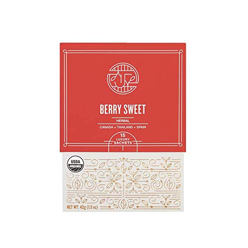 Journey Teas Berry Sweet Herbal Tea 15 Silk Sachets Grocery & Gourmet Food