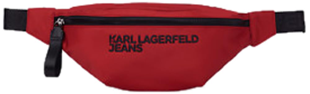 KARL LAGERFELD JEANS Damen Essential Nylon Bumbag Pompejanisches Rot One size