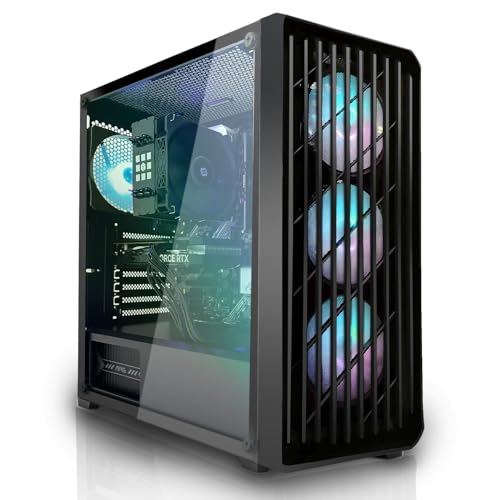 SYSTEMTREFF Gaming PC AMD Ryzen 7 5800X 8x4.7GHz | Nvidia RTX 5060 8GB DX12 | 1TB M.2 NVMe | 32GB DDR4 RAM | Windows 11 | WLAN Desktop Computer Rechner für Gamer, Zocker & Streamer