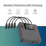 LYONGTECH Parallel Display Battery Charger for DJI Avata 2,Full and Storage Charge, LCD 6 in 1 Multi Hub,Rapid Charging Four Batteries Drone Accessories - Image 6