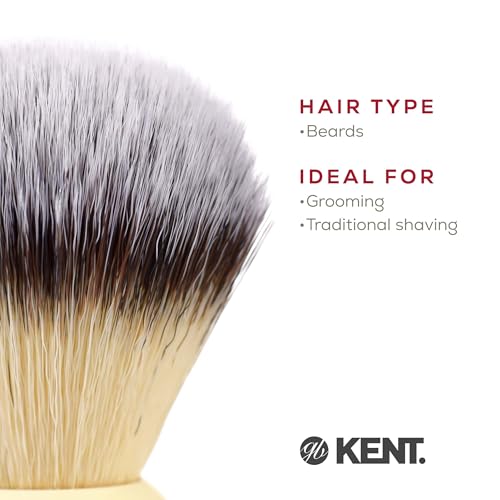 Kent Synthetic Shaving Brush with Silvertex Bristles