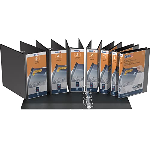 Quickfit View Binder, 3-Ring Binder, Angle D Ring, 2 Inch, Black,87031 #TOP3