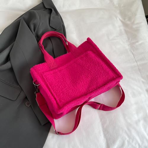 Image of Cherry Tote Bag for Women Canvas Patched Purse Cute Shoulder Bag Multi-Pocket Satchel Handbag for work travel