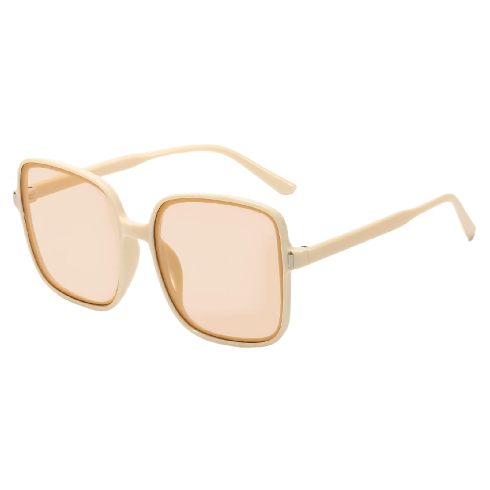 Occhiali da Sole Quadrati per Donne Uomini, Uv400 Retro Telaio Oversized con Design Nailhead Indossare All'aperto-c5