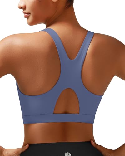 Image of RUNNING GIRL Sports Bras for Women High Support,Racerback Supportive Molded Cup Sports Bra with Sewn in Pads