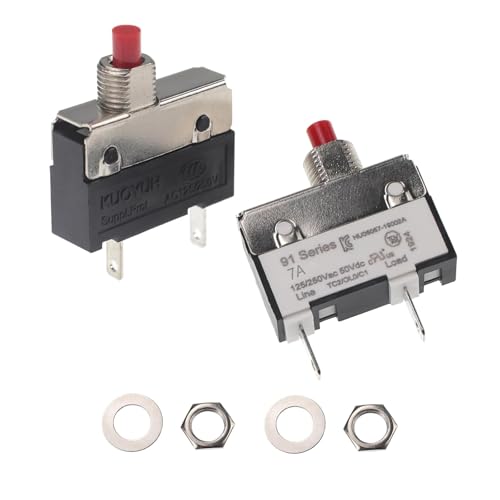 Disyuntor térmico de 7A y 250V para motor de licuadora y aspiradora