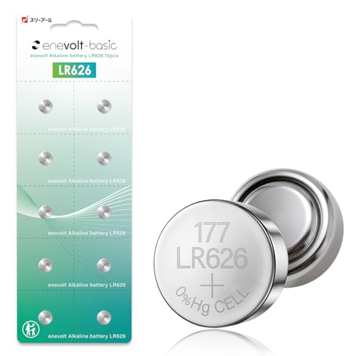 enevolt LR626 �{�^���d�r 1.5V 10�� �Z�b�g AG4 LR66 177 �݊� �r���v �d�� ��������p �����\ ������ �p�b�N