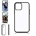 Cover in gomma per sublimazione, compatibile con iPhone 11 (6,1 pollici) e inserti in alluminio per sublimazione/cover per telefono in bianco stampabile