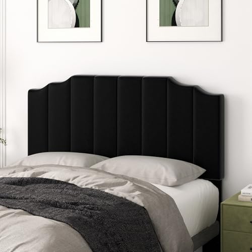 Befurtori Queen Size Headboard Only, Velvet Wall Mounted Headboard Queen Size for Adjustable Bed...