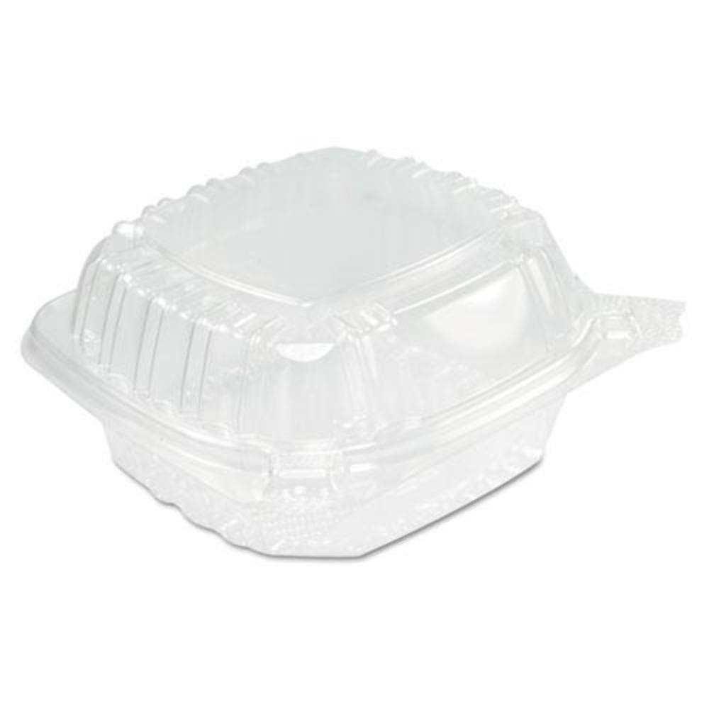 DCCC53PST1 - Dart Clearseal Hinged Clear Containers, 13 4/5 Oz, Clear, Plastic, 5.4 X 5.3 X 2.6