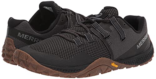 Merrell mens Trail Glove 6 Sneaker, Black/Gum, 8.5 US