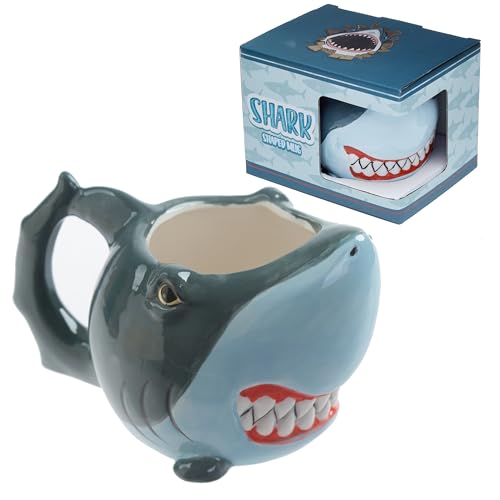 Puckator - Tazza in Ceramica a Forma di Squalo - MUG302