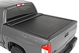 Rough Country Retractable Truck Bed Tonneau Cover for Toyota Tundra (2007-2021) - Fits 5'7' (66.7') Bed, Weatherproof Bed Cover for Truck