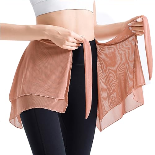 Women Yoga Ballet Tennis Skirts Tie Up Skirts Sport Wrap Short Skirt Cover Up Running Wrap Athletic Skirt4