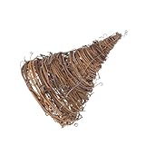 HONITANO Pantalla de Lámpara de Ratán Trenzado Artesanal Ecológica Original Diseño Rústico para Decoración de Interiores y Protección de Luz Duradera y Estable para Ambientes