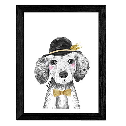 Nacnic Set of 4 sheets of Animals Children Son Hat, in A4 size, Poster paper 250 gr Frameless, Modèle 5 - Image 2