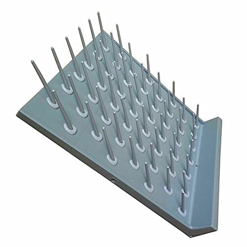 Jayeuw 2Pcs Lab Drying Rack, Wall-Mount Laboratory Glassware Drying Rack, 27 Pegs Lab Drying Draining Rack, W/Tray Hole+Water Outlet Hose (Us Stock) #TOP5