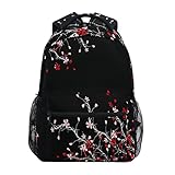 Glaphy Cherry Blossom Flowers Backpacks School Backpack Lightweight Travel Laptop Bookbags Daypack for Men Women Kids