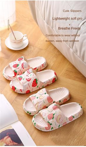 Strawberry Women Slide Slippers Sandals For Women Cute Slippers Sandals Funny Slide Beach Travel Shower Slide2