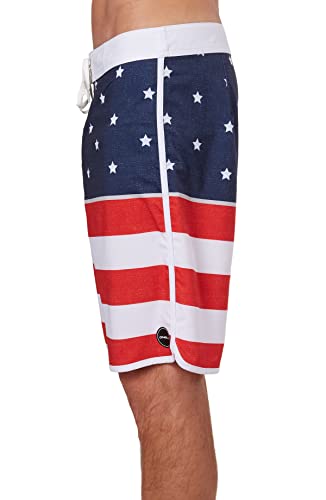 O'NEILL Mens Hyperfreak Apollo Swim Red White Blue2