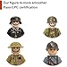 DraBEx WW2 Military People Building Set Army Men Action Figures, World War 2 Soldier Figures American vs German Army Battle WW2 Playset / 100 pcs (Armey Men 2)