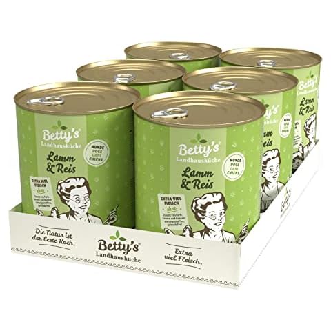 Betty's Landhausküche Hund Lamm & Reis 6 x 800 g Cover
