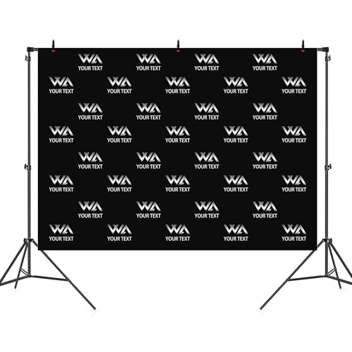 Tiannee Custom Backdrop Step and Repeat Banner Sign Customized Photo Booth Backdrop with Logo Text Picture Custom Banners for Trade Shows Red Carpet Photography Studios Branding Displays Made in USA