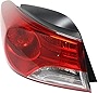 Evan-Fischer Tail Light Assembly Compatible with 2011-2013 Hyundai Elantra Outer Halogen Sedan USA Built Driver Side